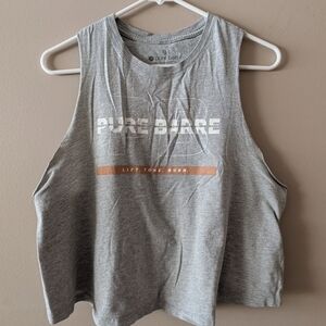 Pure Barre Gray Tank Top, Size L